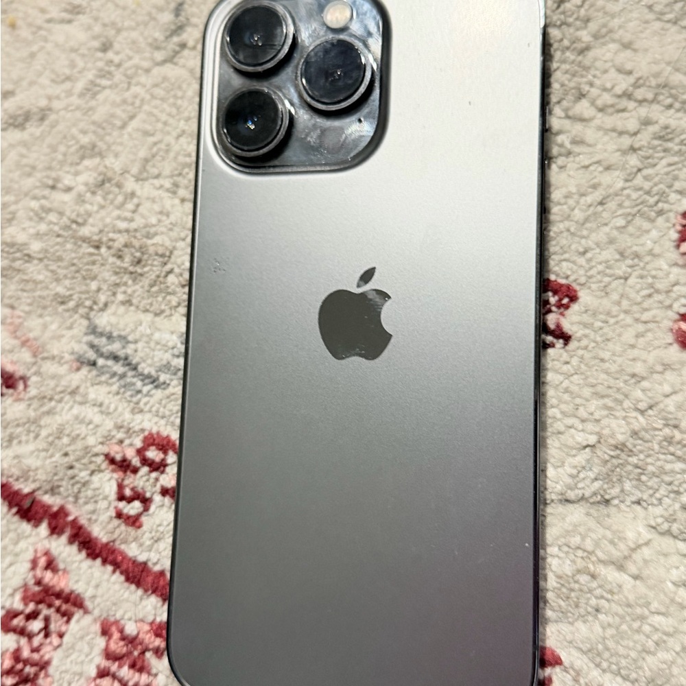 Apple Silver Smartphone with Triple Lens